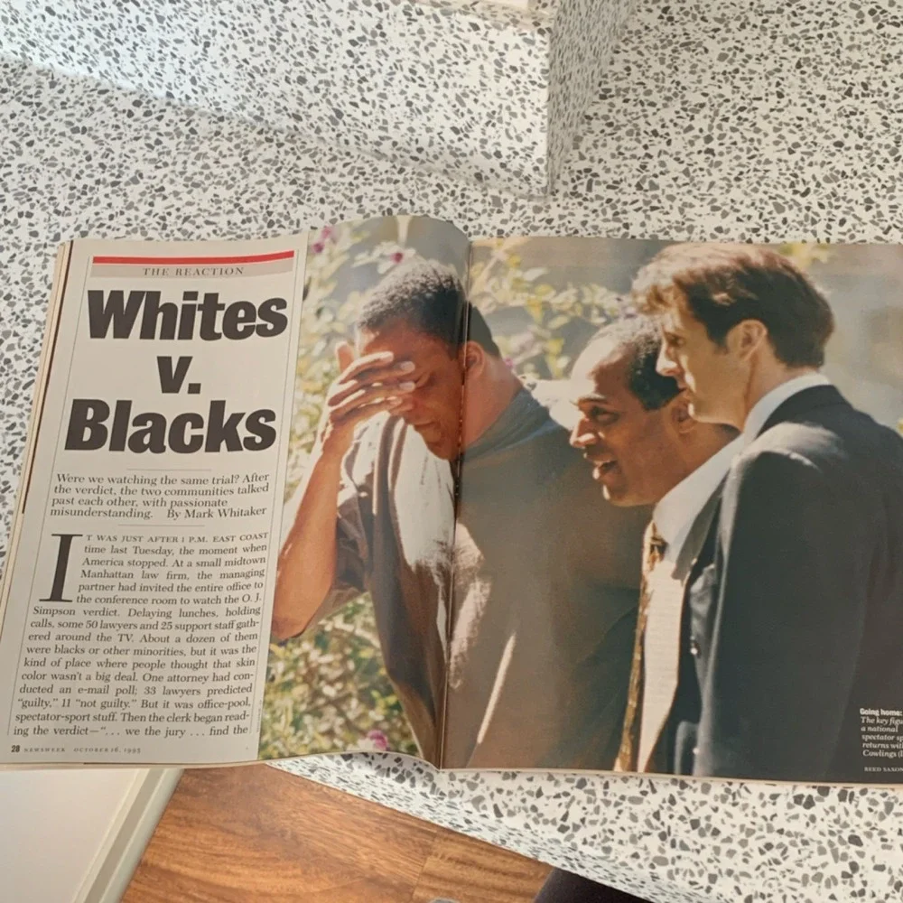 Newsweek October 1995 O.J. Simpson Trial Verdict Politics Report MINT CONDITION